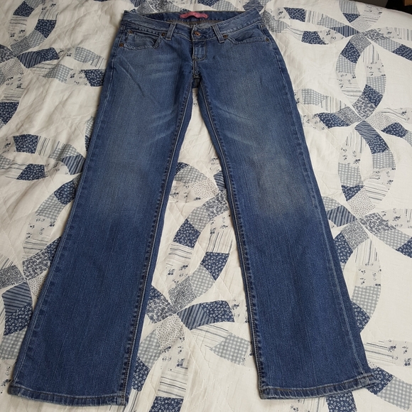 Vintage Levis sz3 jeans bootcut Med wash - Picture 5 of 8